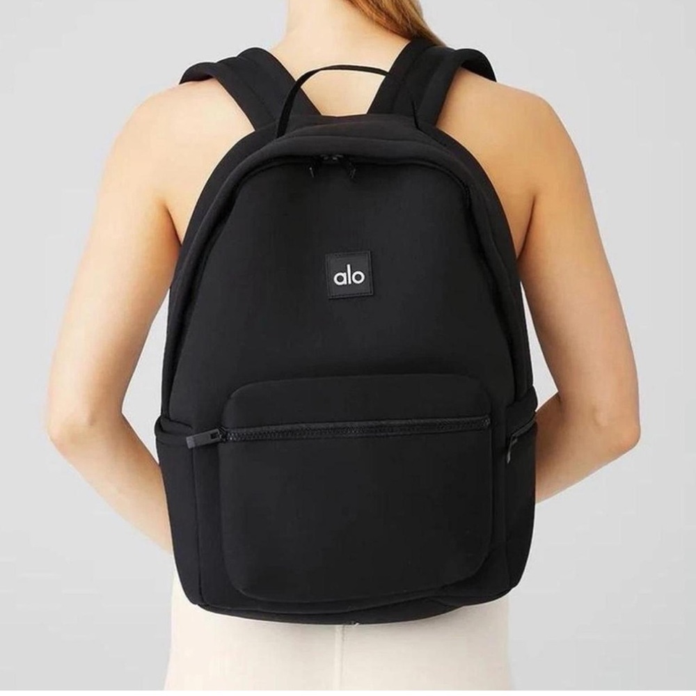 NWT ALO Yoga stow away Classic Black Backpack